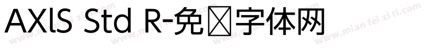 AXlS Std R字体转换